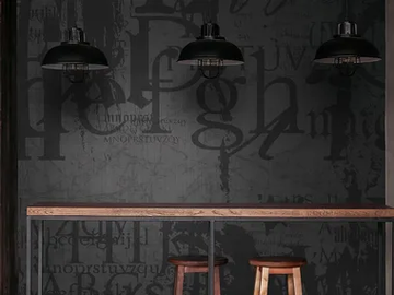 GRUNGE TYPO TYPO - Washable panoramic glass-fibre wallpaper by N.O.W. Edizioni - view 2